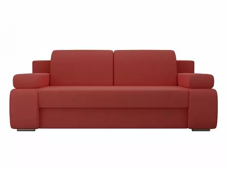 Диван прямой Денвер микровельвет Коралловый