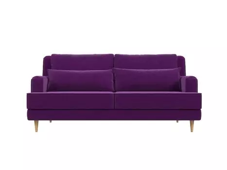 Диван прямой Джерси микровельвет Фиолетовый