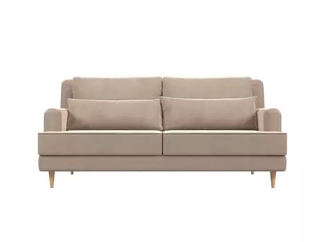 Диван прямой Джерси велюр Бежевый