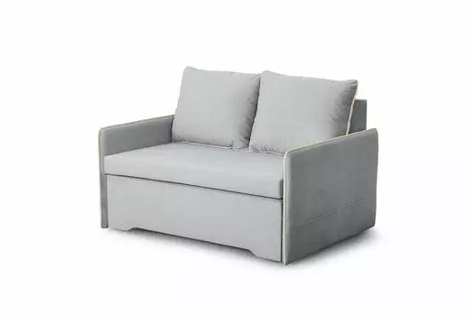 Диван прямой Фламинго Мора серый/Мора бежевый Вариант 1