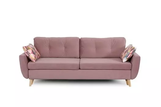 Диван прямой Калгари 2 Альба роза/Твинкли розовый Вариант 2