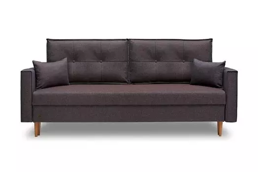 Диван прямой Капри коричневый Capri 18 (Рогожка)