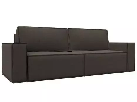 Диван прямой Куба Лайт Рогожка Амур 05 коричневый