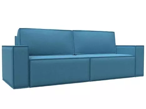 Диван прямой Куба Лайт Рогожка Амур 10 голубой