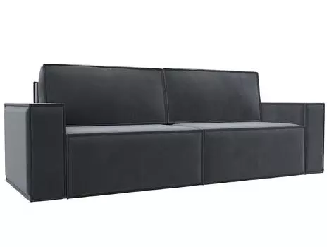 Диван прямой Куба Лайт Велюр SEVEN 17 серый