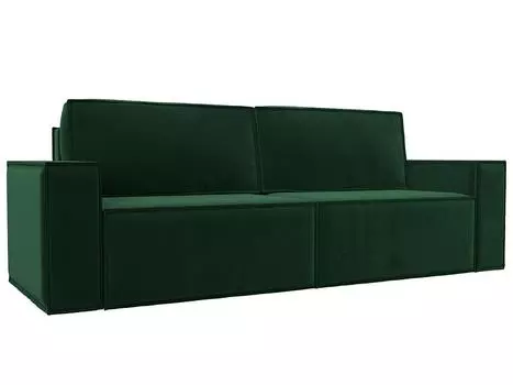 Диван прямой Куба Лайт Велюр SEVEN 626 зеленый