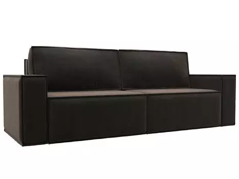 Диван прямой Куба Лайт Велюр SEVEN 727 коричневый