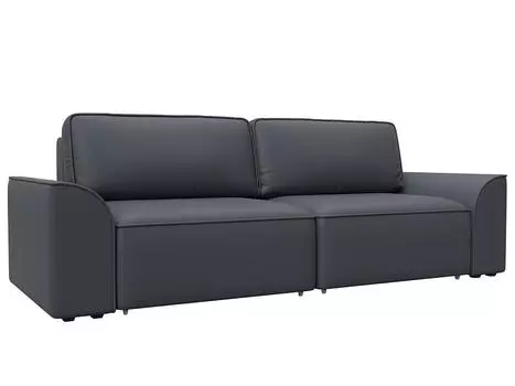 Диван прямой Лига-048 НПБ Экокожа GRIFON 15 серый