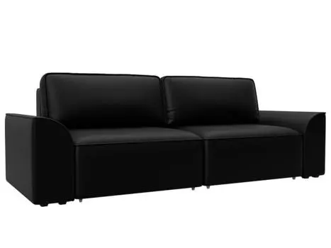 Диван прямой Лига-048 НПБ Экокожа GRIFON 18 черный