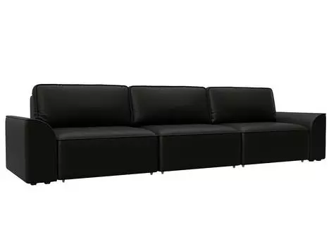 Диван прямой Лига-048 НПБ Лонг Экокожа GRIFON 12 коричневый