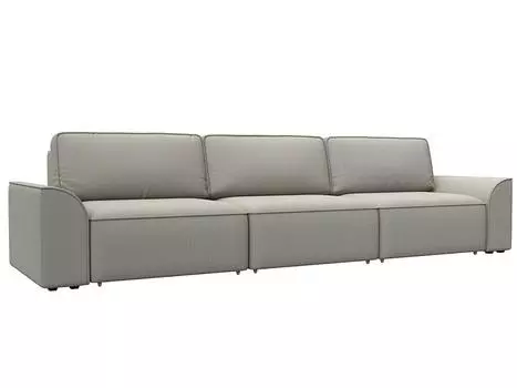 Диван прямой Лига-048 НПБ Лонг Рогожка Амур 02 бежевый