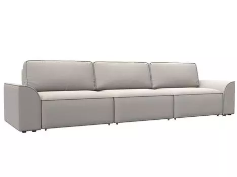 Диван прямой Лига-048 НПБ Лонг Замша JOLY 05 бежевый