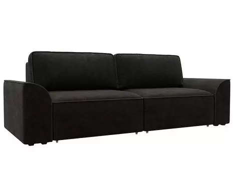 Диван прямой Лига-048 НПБ Велюр BRUT 17 коричневый