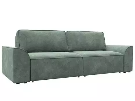 Диван прямой Лига-048 НПБ Велюр BRUT 08 зеленый