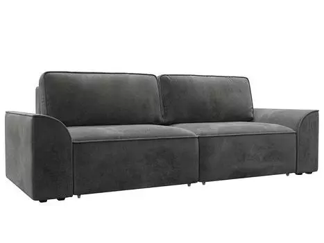 Диван прямой Лига-048 НПБ Велюр TOWER 10 серый