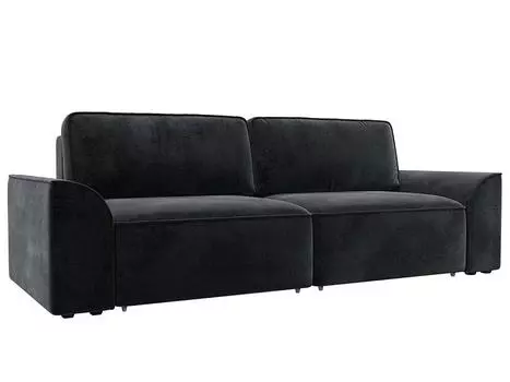 Диван прямой Лига-048 НПБ Велюр TOWER 11 темно-серый