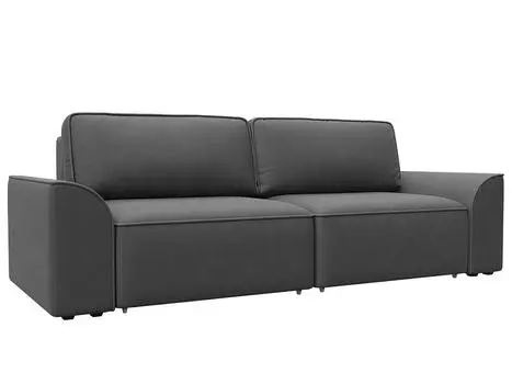 Диван прямой Лига-048 НПБ Замша JOLY 13 серый