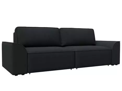 Диван прямой Лига-048 НПБ Замша JOLY 16 темно-серый