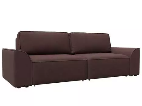 Диван прямой Лига-048 НПБ Замша JOLY 09 бордовый