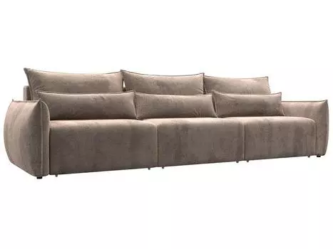 Диван прямой Лига-051 НПБ Лонг Велюр TOWER 05 бежевый