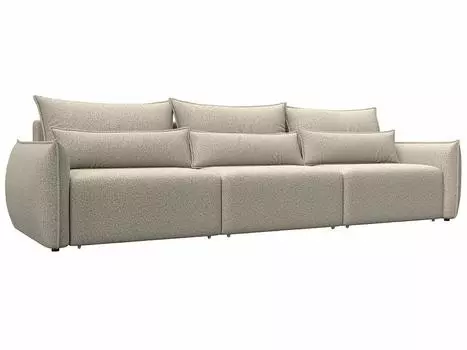 Диван прямой Лига-051 НПБ Лонг Велюр NESS 04 бежевый