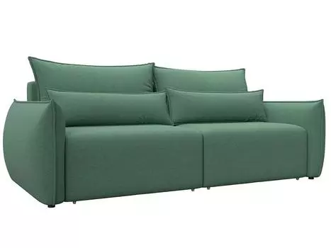 Диван прямой Лига-051 НПБ Рогожка Амур 11 зеленый
