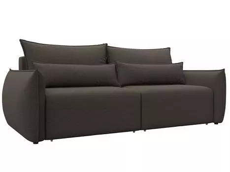 Диван прямой Лига-051 НПБ Рогожка Амур 05 коричневый