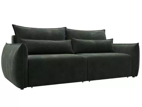 Диван прямой Лига-051 НПБ Шенилл RIMINI 09 зеленый