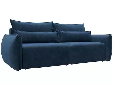 Диван прямой Лига-051 НПБ Велюр BRUT 11 синий