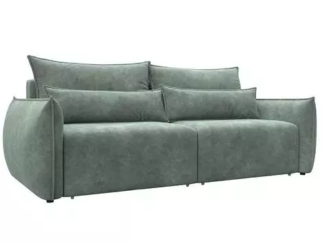 Диван прямой Лига-051 НПБ Велюр BRUT 08 зеленый