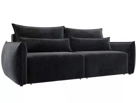 Диван прямой Лига-051 НПБ Велюр TOWER 11 темно-серый