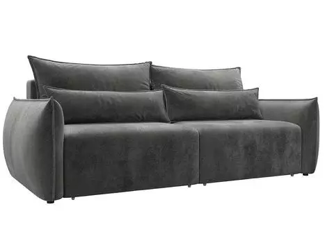 Диван прямой Лига-051 НПБ Велюр TOWER 10 серый