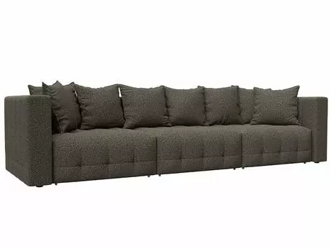 Диван прямой Лига-052 НПБ Лонг Велюр NESS 07 коричневый