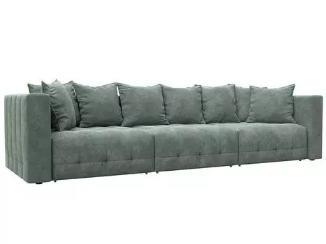 Диван прямой Лига-052 НПБ Лонг Велюр BRUT 08 зеленый