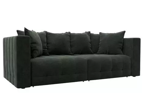 Диван прямой Лига-052 НПБ Шенилл Rimini 09 зеленый