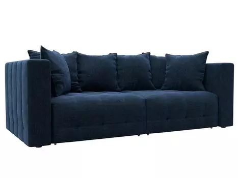 Диван прямой Лига-052 НПБ Шенилл Rimini 10 синий