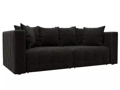 Диван прямой Лига-052 НПБ Велюр BRUT 17 коричневый