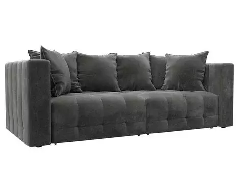 Диван прямой Лига-052 НПБ Велюр TOWER 10 серый