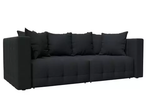 Диван прямой Лига-052 НПБ Замша JOLY 16 темно-серый