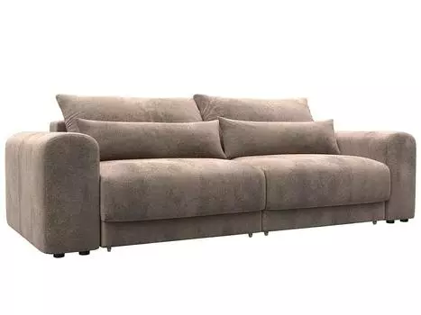 Диван прямой Лига-056 НПБ Велюр TOWER 05 бежевый