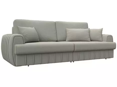 Диван прямой Лига-057 НПБ Рогожка Амур 02 бежевый