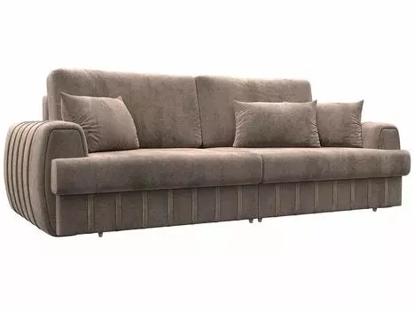 Диван прямой Лига-057 НПБ Велюр TOWER 05 бежевый