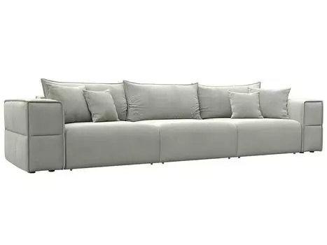 Диван прямой Лига-058 НПБ Лонг Велюр TOWER 01 молочный