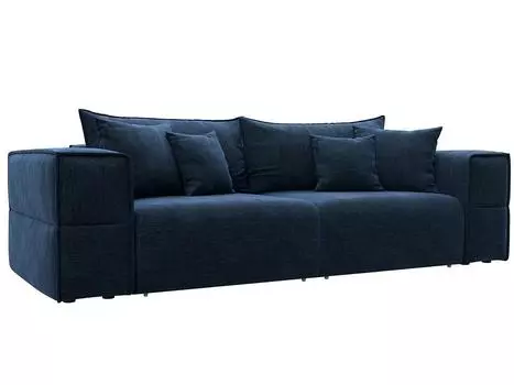 Диван прямой Лига-058 НПБ Шенилл RIMINI 10 синий