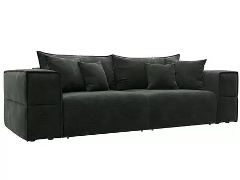 Диван прямой Лига-058 НПБ Шенилл RIMINI 09 зеленый