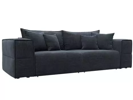 Диван прямой Лига-058 НПБ Шенилл RIMINI 14 темно-серый