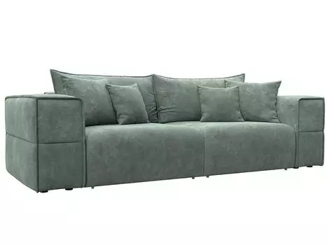 Диван прямой Лига-058 НПБ Велюр BRUT 08 зеленый