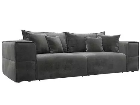 Диван прямой Лига-058 НПБ Велюр TOWER 10 серый