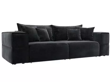 Диван прямой Лига-058 НПБ Велюр TOWER 11 темно-серый