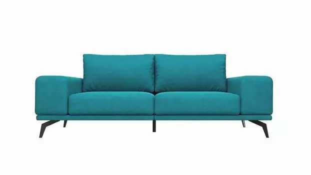 Диван прямой Марсель Велюр Бирюзовый